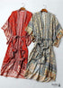 Kimono bohemio Sienna chic para mujer - Vestido rojo